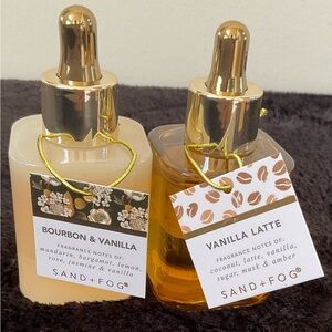 Sand + Fog Bourbon&Vanilla and Vanilla Latte Perfume Oil